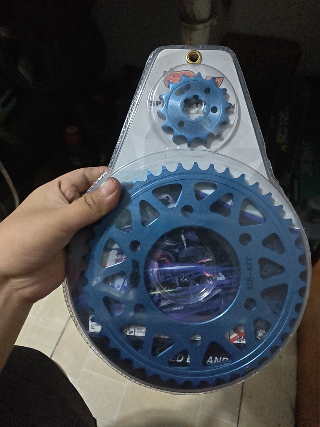 J2 SPROCKET SET BLUE SNIPER 150